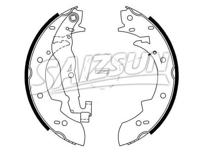 Zapata de freno Brake Shoe Set:34 21 9 064 270