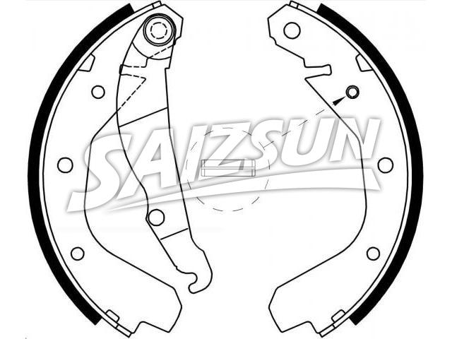 Zapata de freno Brake Shoe Set:1605 689
