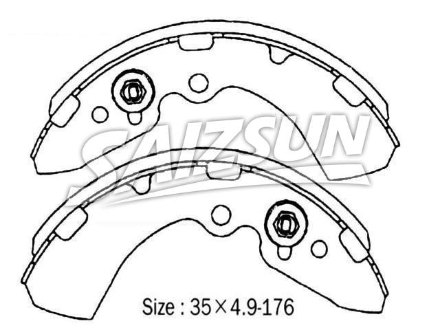 Zapata de freno Brake Shoe Set:MB668672