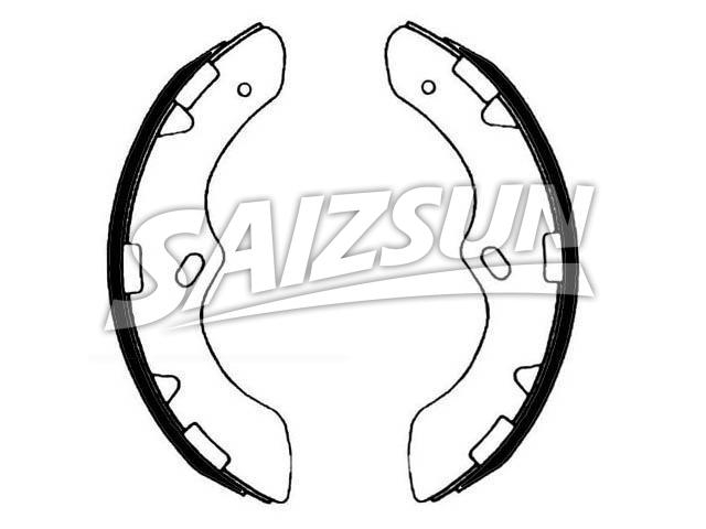 Zapata de freno Brake Shoe Set:MB162142