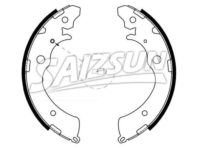 Zapata de freno Brake Shoe Set:43153-SM4-A01