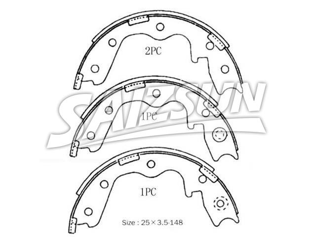 Zapata de freno Brake Shoe Set:44060-37P25