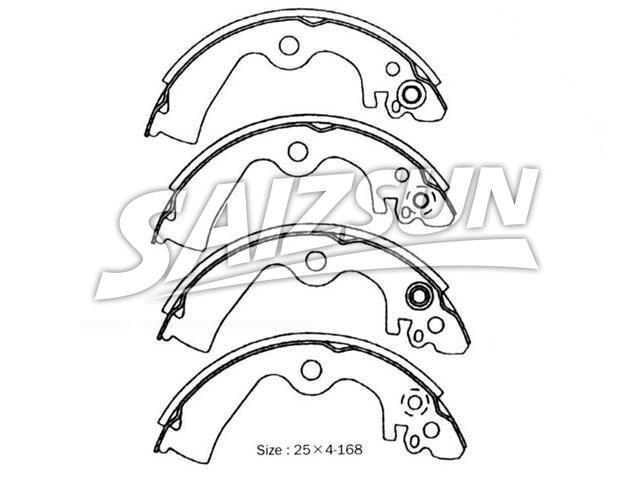 Zapata de freno Brake Shoe Set:44060-41B25