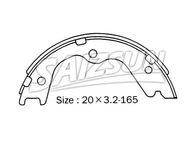 Zapata de freno Brake Shoe Set:NN2073