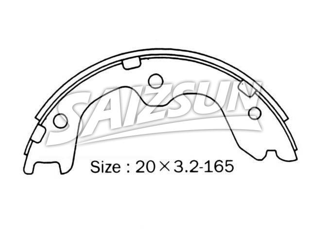 Zapata de freno Brake Shoe Set:NN2076