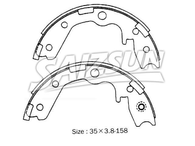 Zapata de freno Brake Shoe Set:44060-41L25