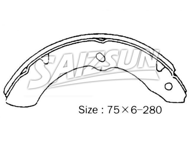 Zapata de freno Brake Shoe Set:NR4037