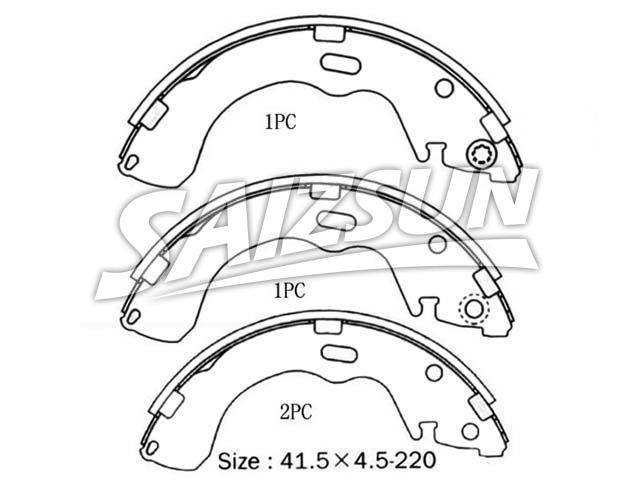 Zapata de freno Brake Shoe Set:NN3573