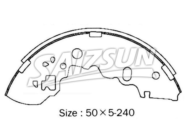 Zapata de freno Brake Shoe Set:NN3584