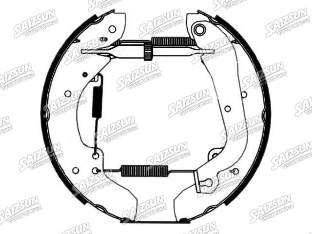 Zapata de freno Brake Shoe Set:4241.4T