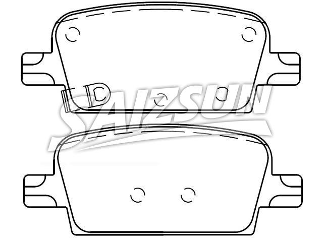 Pastillas de freno Brake Pad Set:23498304