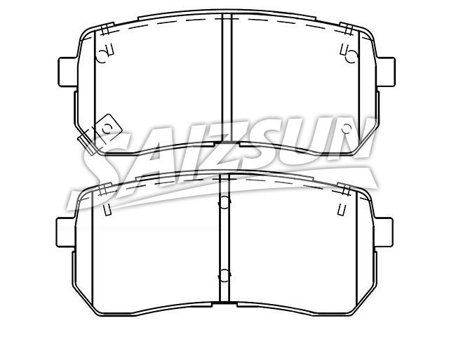 Pastillas de freno Brake Pad Set:58302-C5A01