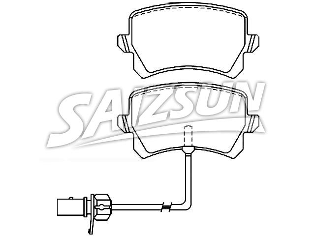 Pastillas de freno Brake Pad Set:8U0 698 451 D