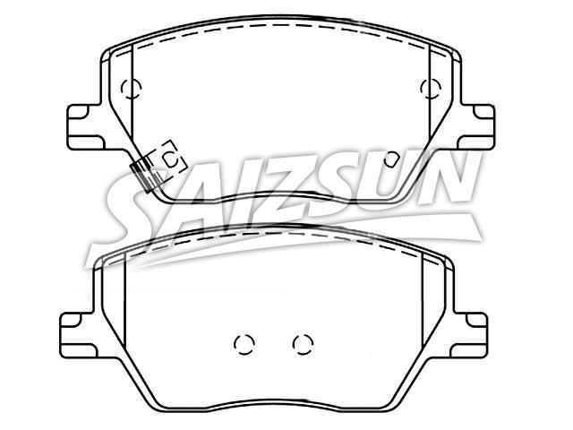 Pastillas de freno Brake Pad Set:68329998AA