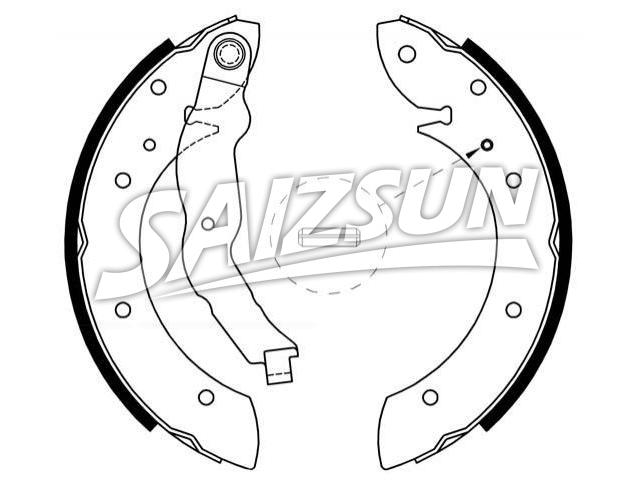 Zapata de freno Brake Shoe Set:34 21 1 160 504