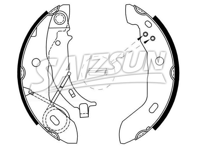 Zapata de freno Brake Shoe Set:168 420 03 20