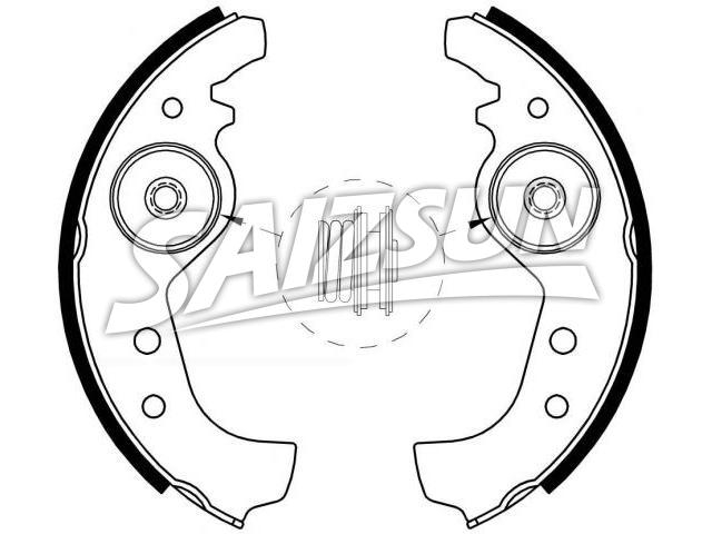 Zapata de freno Brake Shoe Set:SE021165299A
