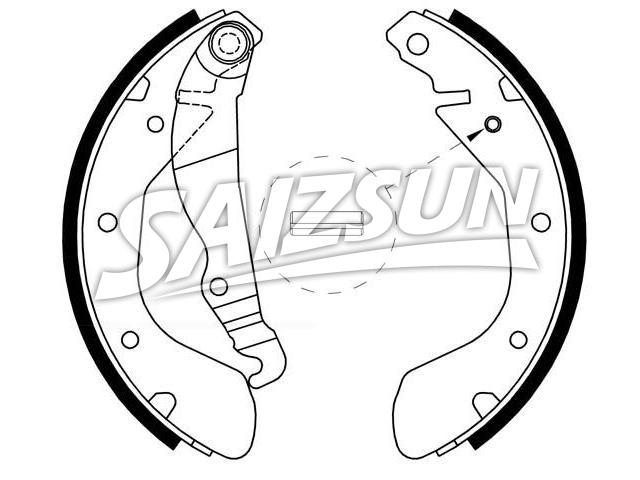 Zapata de freno Brake Shoe Set:16 05 041