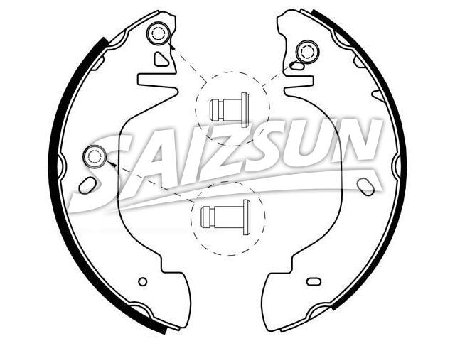 Zapata de freno Brake Shoe Set:1 014 316
