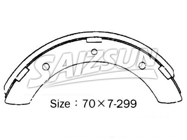 Zapata de freno Brake Shoe Set:MB060101