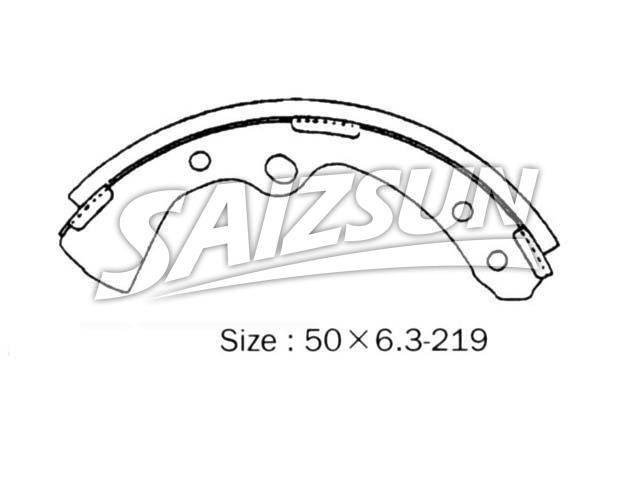 Zapata de freno Brake Shoe Set:41060-W9626