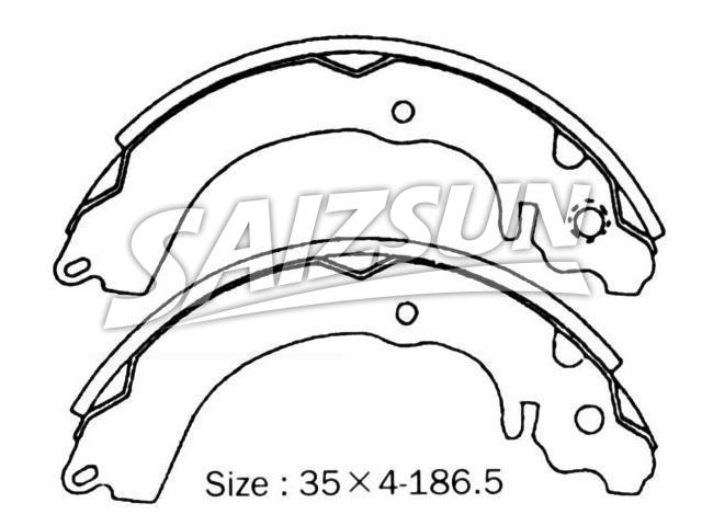 Zapata de freno Brake Shoe Set:26257-AA010