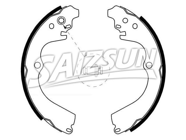 Zapata de freno Brake Shoe Set:26257-AA040