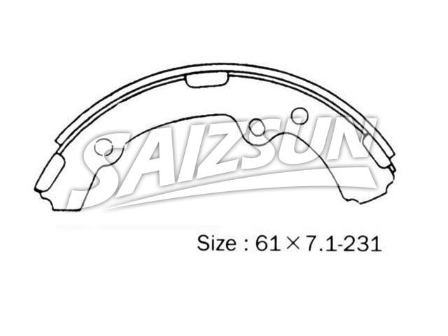 Zapata de freno Brake Shoe Set:04496-30030