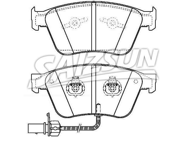 Pastillas de freno Brake Pad Set:3W0 698 151A