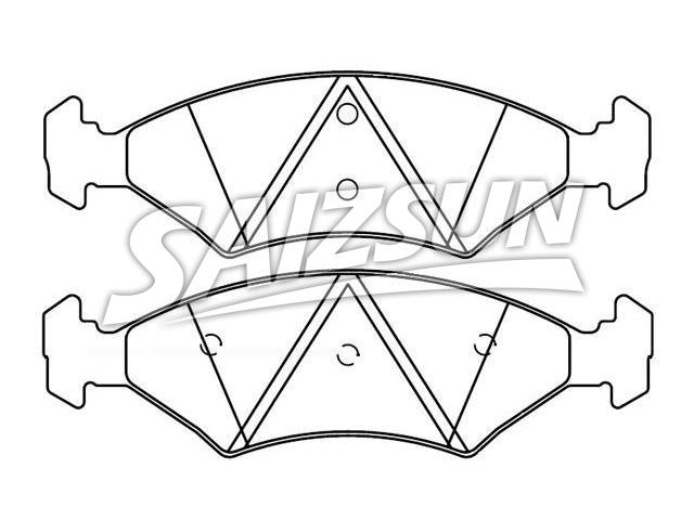 Pastillas de freno Brake Pad Set:M4S55-2K021-AA