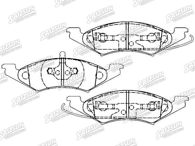 Pastillas de freno Brake Pad Set:E8FZ-2001-A