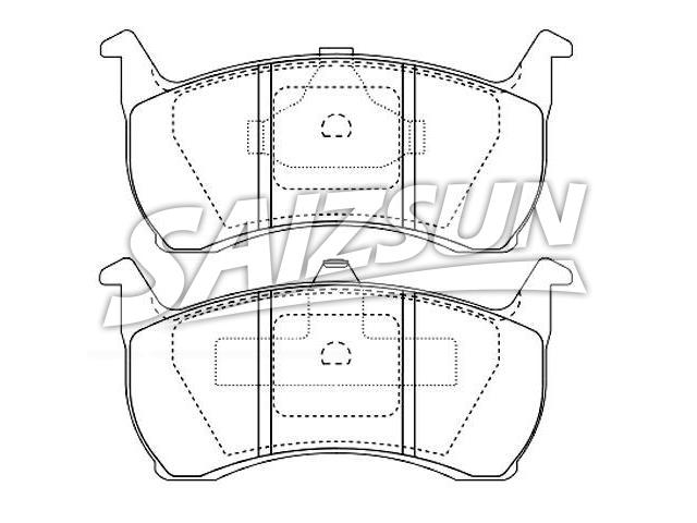 Pastillas de freno Brake Pad Set:GDB7555