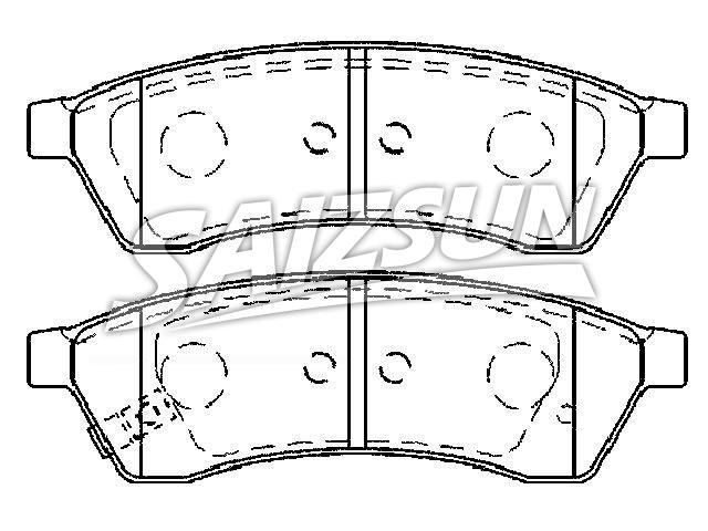 Pastillas de freno Brake Pad Set:96475028