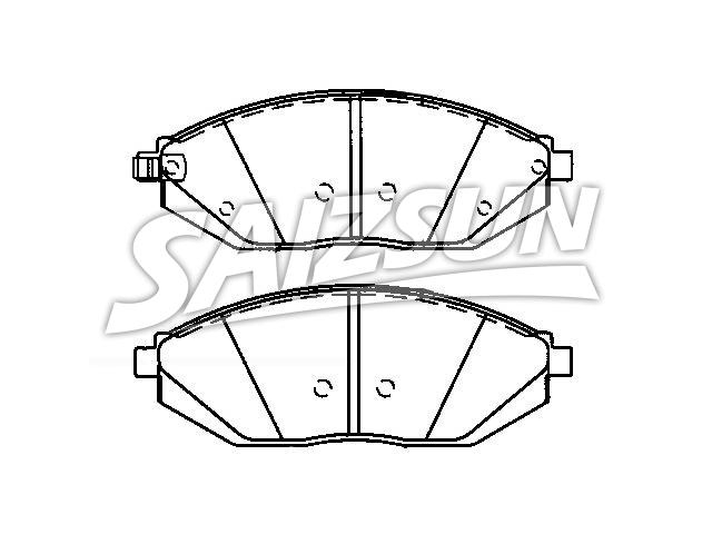 Pastillas de freno Brake Pad Set:96682858