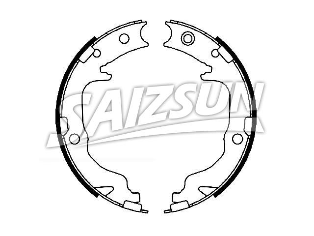 Zapata de freno Brake Shoe Set:MB151059
