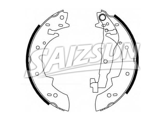 Zapata de freno Brake Shoe Set:60 25 170 699