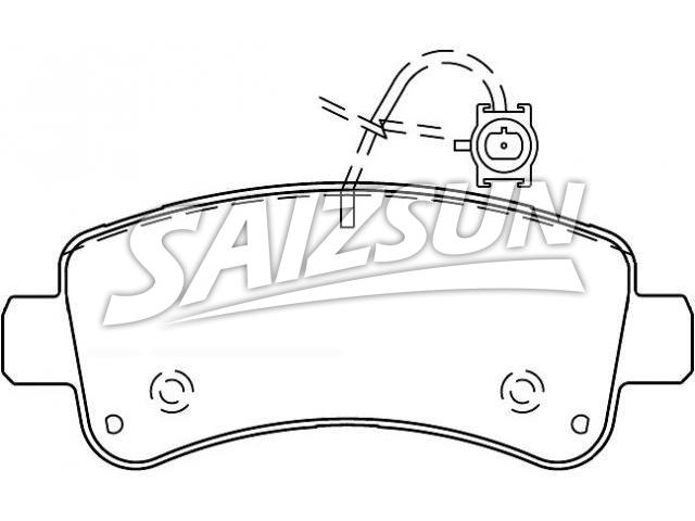 Pastillas de freno Brake Pad Set:68230095AA