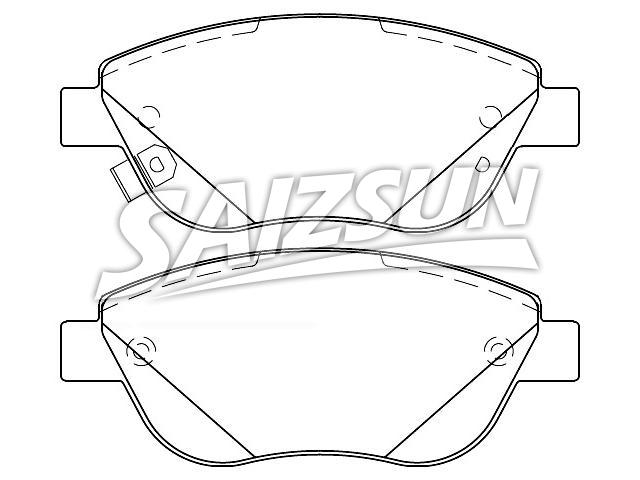 Pastillas de freno Brake Pad Set:68190118AB