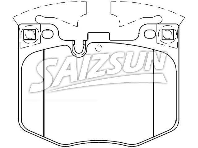 Pastillas de freno Brake Pad Set:34 11 6 872 750