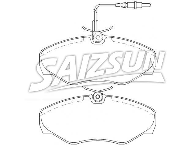 Pastillas de freno Brake Pad Set:60 25 370 851