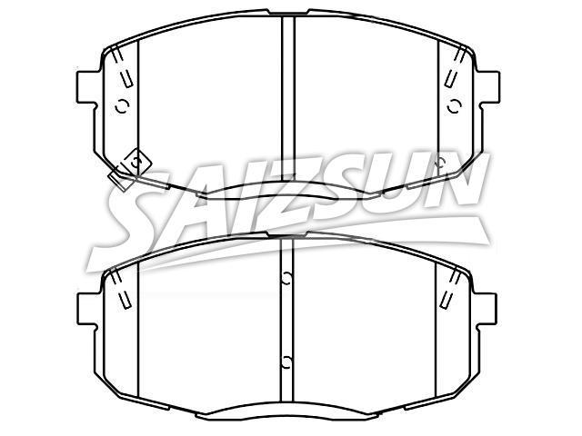Pastillas de freno Brake Pad Set:58101-B2A20