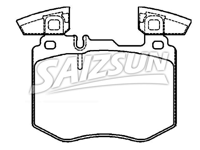 刹车片 Brake Pad Set:000 420 65 02