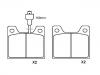 Pastillas de freno Brake Pad Set:4245.34