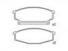 Pastillas de freno Brake Pad Set:41060-T7891