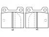 Pastillas de freno Brake Pad Set:0060 750 556