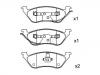 Pastillas de freno Brake Pad Set:05019805AA