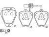 Pastillas de freno Brake Pad Set:4B0 698 151 C