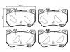 Pastillas de freno Brake Pad Set:000 420 04 04