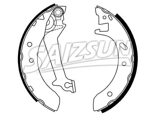 Brake Shoe Set:1 014 655