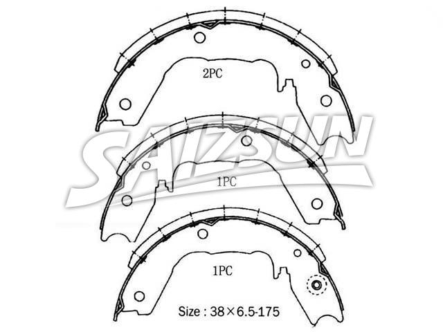 Brake Shoe Set:NN3063